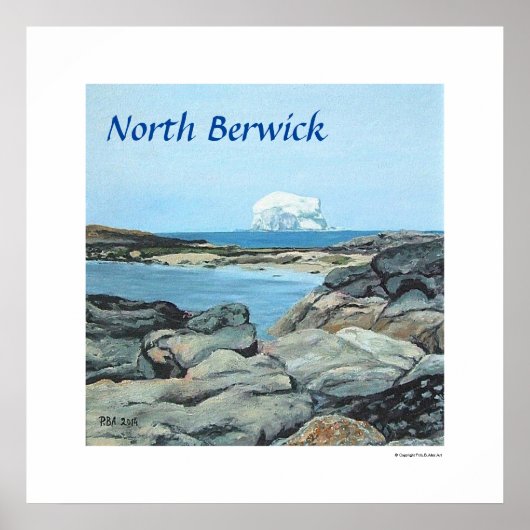 Scotland Bass Rock North Berwick by Pola.B.Alex Poster (Voorkant)