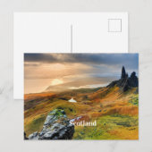 Scotland, beautiful mountain landscape postcard briefkaart (Voorkant / Achterkant)