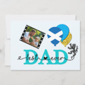 Scotland Best Dad Ever Photo Card, Flag, Father's Kaart (Voorkant)