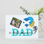 Scotland Best Dad Ever Photo Card, Flag, Father's Kaart (Staand voorkant)