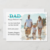 Scotland Best Dad Ever Photo Card, Flag, Father's Kaart (Achterkant)