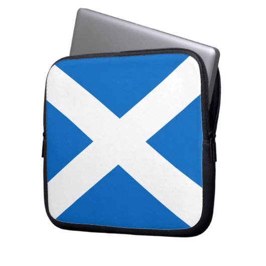 Scotland Bold Flag Graphic Laptop Sleeve (Voorkant Links)
