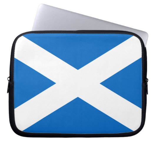 Scotland Bold Flag Graphic Laptop Sleeve (Voorkant)