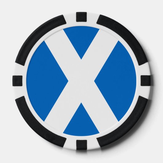Scotland Bold Flag Graphic Pokerchips (Voorkant)