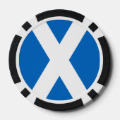 Scotland Bold Flag Graphic Pokerchips (Achterkant)