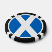Scotland Bold Flag Graphic Pokerchips (Enkel)