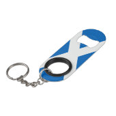 Scotland Bold Flag Graphic Sleutelhanger Flessenopener (Voorkant Gekanteld)