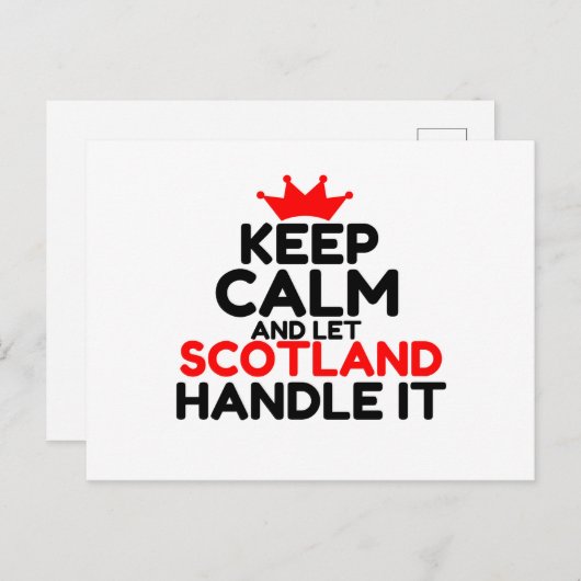 SCOTLAND BRIEFKAART (Voorkant / Achterkant)