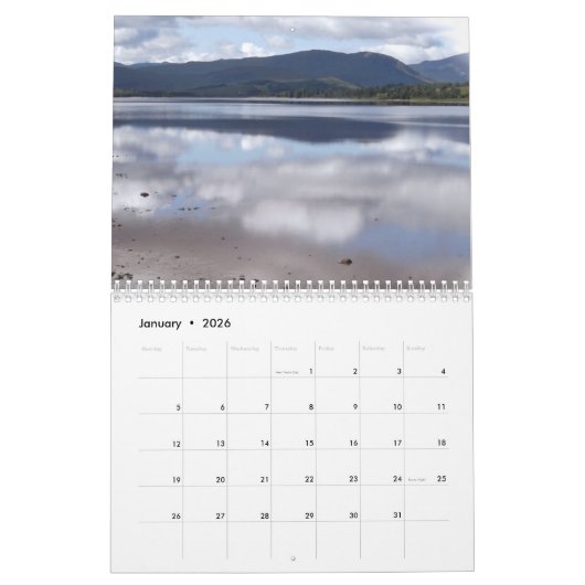 Scotland Calendar 2026 Kalender (Jan 2026)