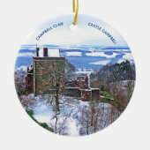 Scotland Castle Campbell Clan Snow Xmas Keramisch Ornament (Voorkant)