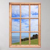 Scotland Castle, Sky and Ocean Uitzicht vanuit een Poster (Voorkant)