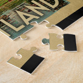 Scotland Castle Vintage Travel Legpuzzel (Zijkant)