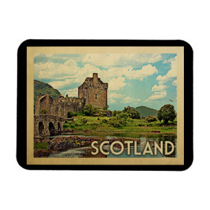 Scotland Castle Vintage Travel Magneet
