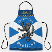 Scotland Chefs Schort, Edinburgh, Schotse vlag Schort (Voorkant)