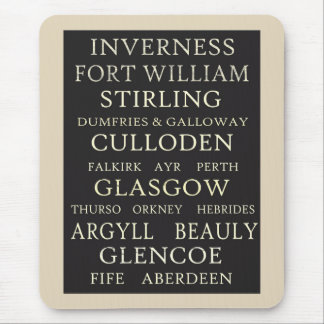 Scotland Cities Mousepad Muismat
