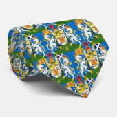 Scotland Coat arms, Scottish Flag business Blue Stropdas (Opgerold)