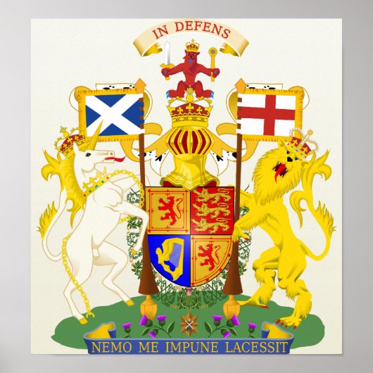 Scotland Coat of Arms detail Poster (Voorkant)