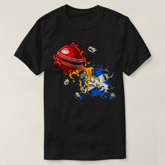 Scotland Cricket T-shirt (Design voorkant)