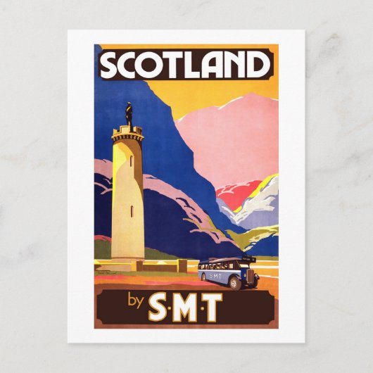 Scotland door SMT Travel Briefkaart (Voorkant)