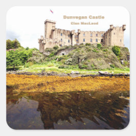 Scotland Dunvegan Castle - MacLeod Clan Vierkante Sticker