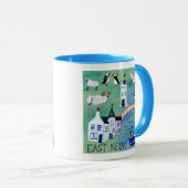 Scotland East Neuk Fife Coastal Waterverf Art Mok (Voorkant rechts)