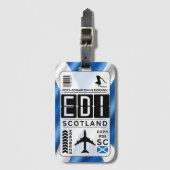 Scotland Edinburgh Bagagelabel (Voorkant (verticaal))