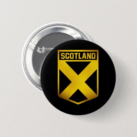 Scotland Emblem Ronde Button 5,7 Cm (Voorkant /achterkant)