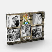 Scotland family photo block,  Scottish flag, wood Fotoblokken (Links)