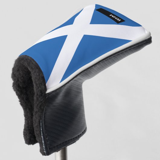 Scotland Flag - Custom Golf Putter Head Cover (3/4 voorkant)