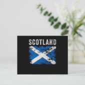 Scotland Flag Distressed - Scottish Flag Briefkaart (Staand voorkant)