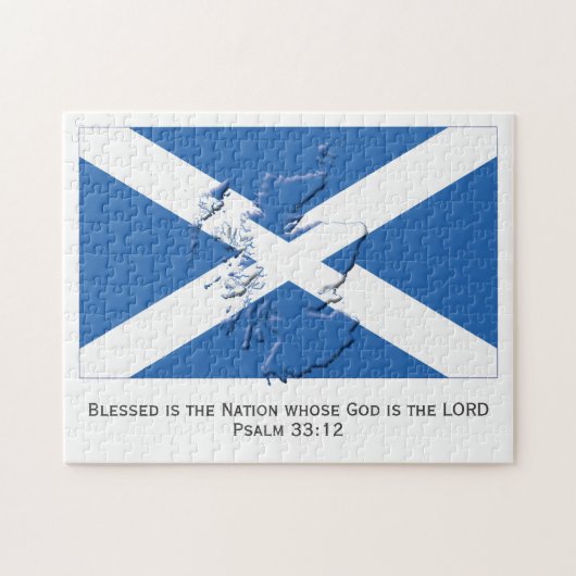 SCOTLAND FLAG | Gezegende natie | Schots Legpuzzel (Horizontaal)