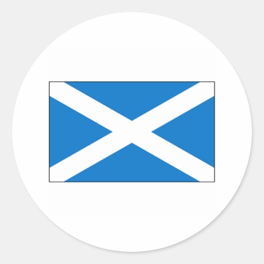Scotland FLAG International Ronde Sticker (Voorkant)