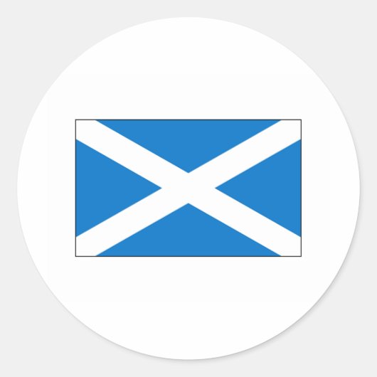 Scotland FLAG International Ronde Sticker (Voorkant)