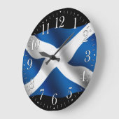 SCOTLAND Flag Proud Scots Patriottic Wall Clock Grote Klok (Hoek)