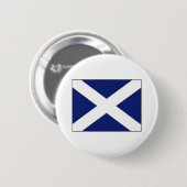 SCOTLAND FLAG RONDE BUTTON 5,7 CM (Voorkant /achterkant)
