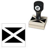 Scotland flag Wood Art Stamp Rubberstempel (Gestempeld)