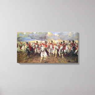 Scotland for Ever (Cavalry Officers) (Militair) Canvas Afdruk