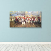 Scotland for Ever (Cavalry Officers) (Militair) Canvas Afdruk (Insitu (Houten vloer))
