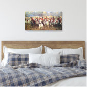 Scotland for Ever (Cavalry Officers) (Militair) Canvas Afdruk (Insitu (Slaapkamer))