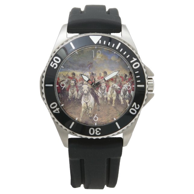 Scotland for Ever (Cavalry Officers) (Militair) Horloge (Voorkant)