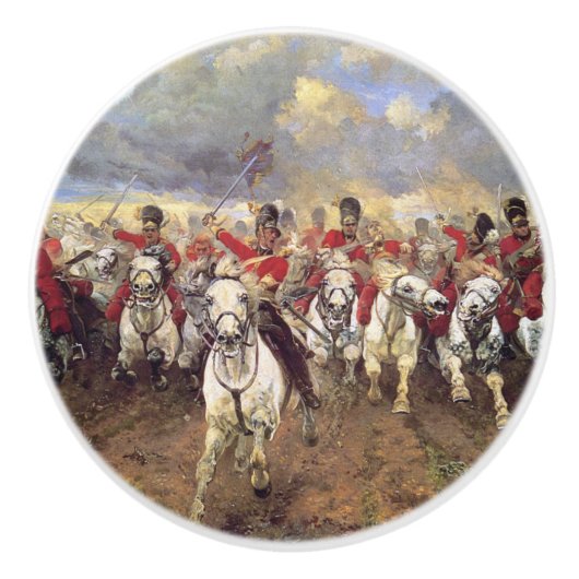 Scotland for Ever (Cavalry Officers) (Militair) Keramische Knop (Voorkant)