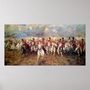 Scotland for Ever (Cavalry Officers) (Militair) Poster
