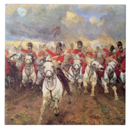 Scotland for Ever (Cavalry Officers) (Militair) Tegeltje