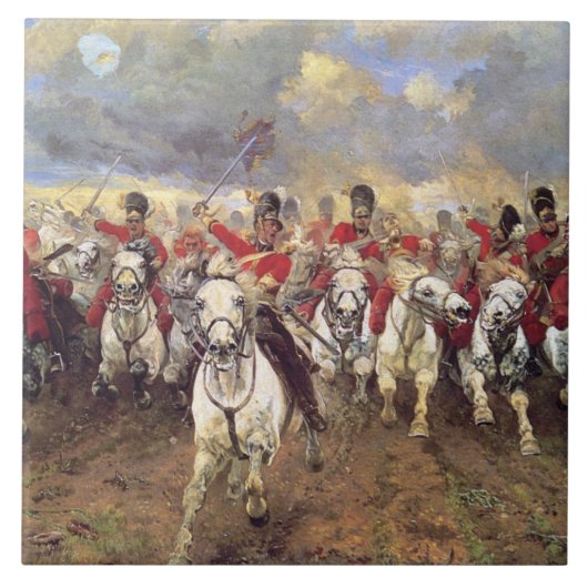 Scotland for Ever (Cavalry Officers) (Militair) Tegeltje (Voorkant)