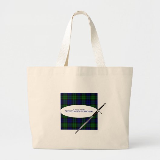 Scotland Forever Alba gu bràth Grote Tote Bag (Voorkant)