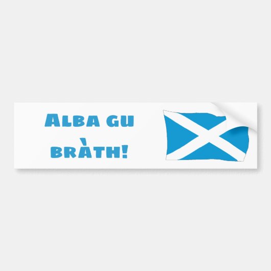 Scotland Forever Bumpersticker (Voorkant)