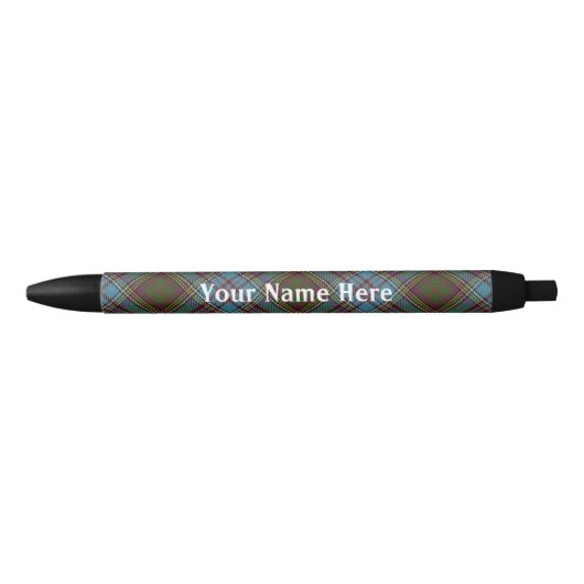 Scotland Forever Clan Anderson Tartan Zwarte Inkt Pen (Voorkant)