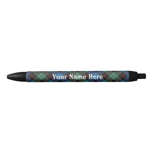 Scotland Forever Clan Guthrie Tartan Zwarte Inkt Pen (Voorkant)