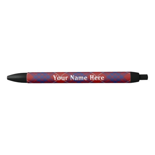 Scotland Forever Clan Hamilton Tartan Zwarte Inkt Pen (Voorkant)