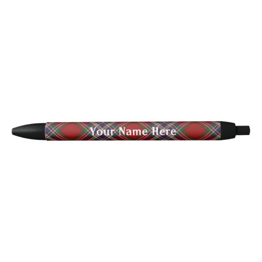 Scotland Forever Clan MacFarlane Tartan Zwarte Inkt Pen (Voorkant)